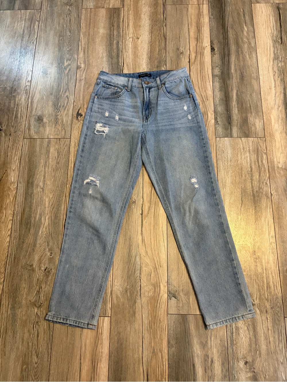 Sincerely Jules Light Blue Distressed Boyfriend Jeans